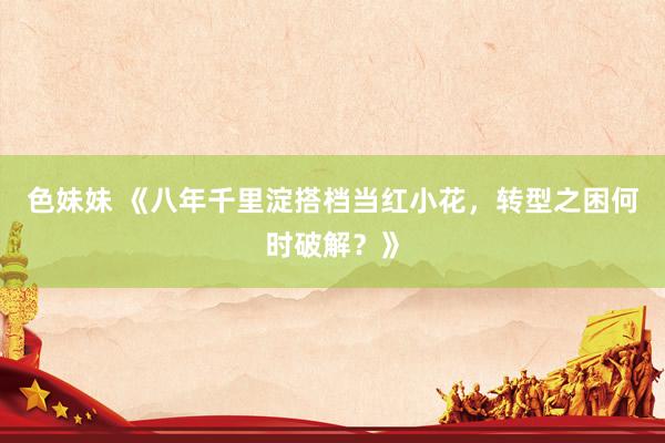 色妹妹 《八年千里淀搭档当红小花，转型之困何时破解？》